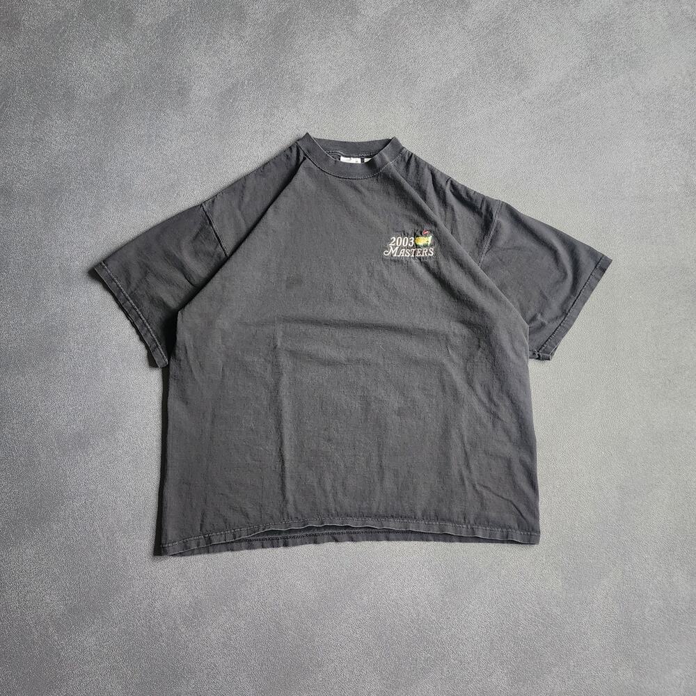 Vintage 2003 PGA Masters Golf Black Boxy USA Made Shirt XXL
